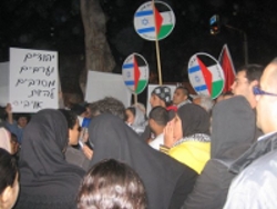 Demonstration in Jaffa (Israel) am 7. Januar 2009: 