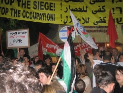 Demonstration in Tel Aviv (Israel) am 3. Januar 2009