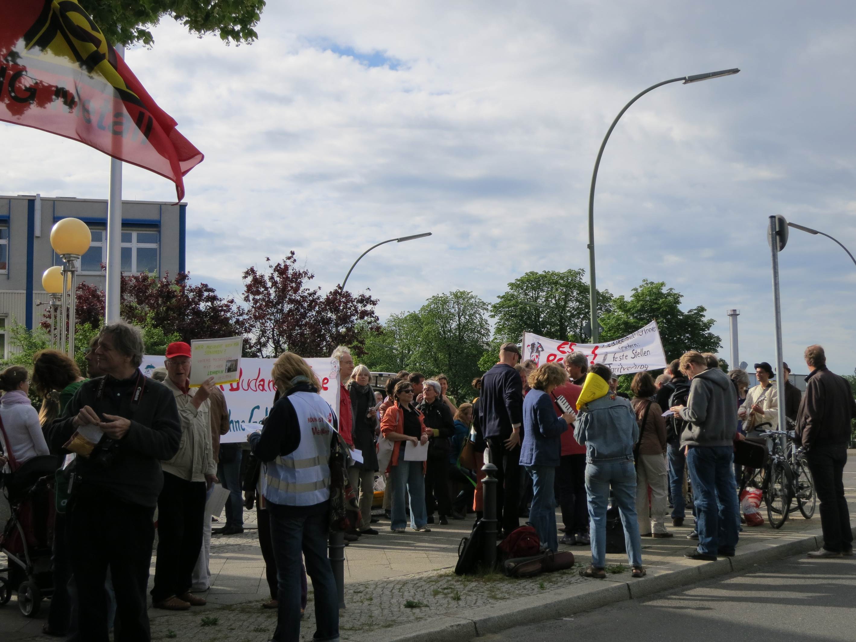 Protestierende Lehrer