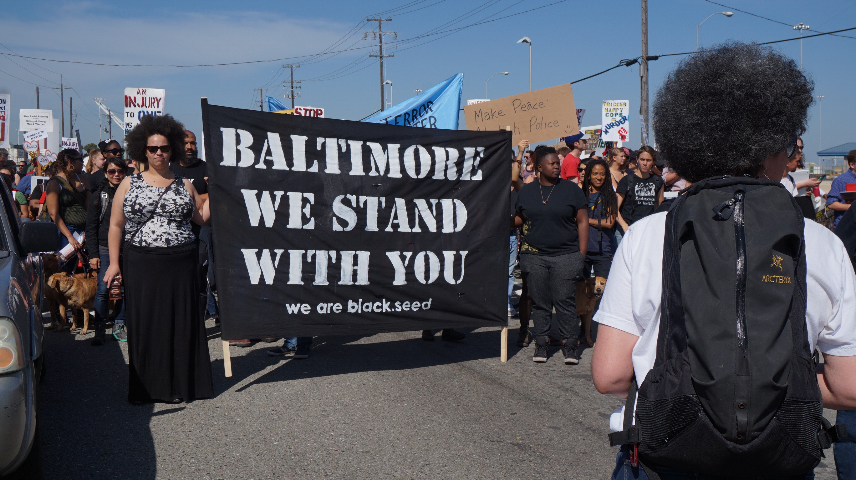 Demonstration 1. Mai 2015 in Oakland/San Francisco Bay Area