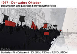 Veranstaltung 25. Oktober über die Oktoberrevolution 1917