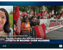 Massenproteste in Spanien wegen der hohen Mieten: ¡Maricarmen, no estás sola! – Maricarmen, du bist nicht allein!